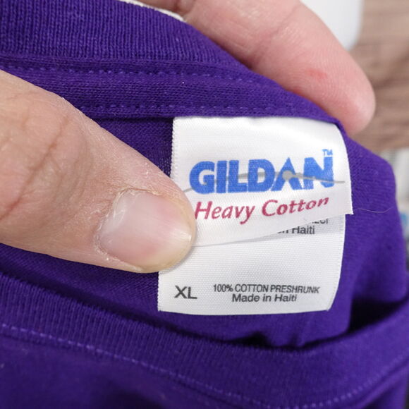 HARRAH'S METROPOLIS ILLINOIS CASINO & HOTEL PURPLE T-SHIRT SIZE XL - Picture 6 of 6